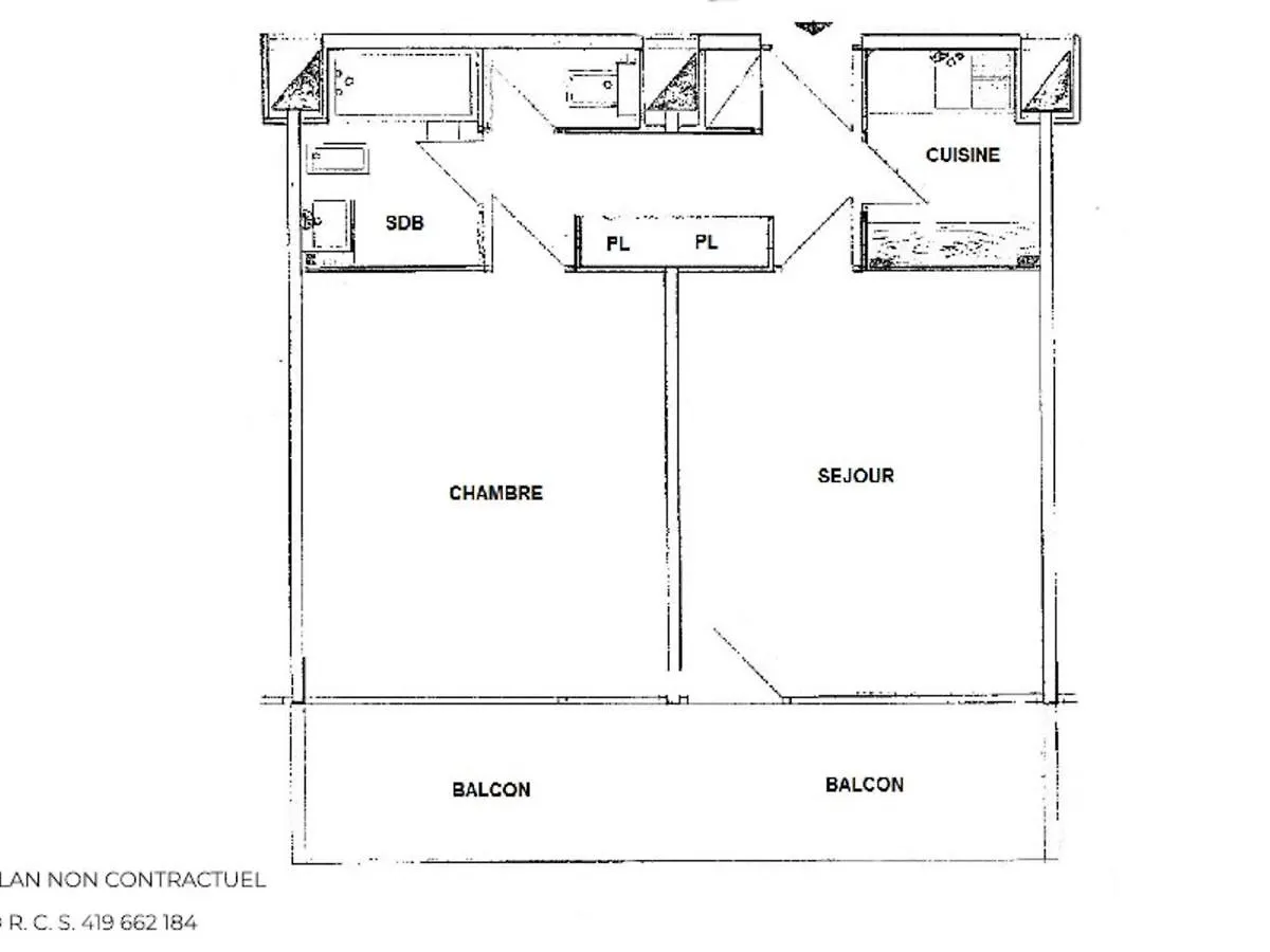 Appartement Au Pied Des Pistes Pour 4 Pers, Balcon Sud, Centre Des Menuires, Proche Commerces - Fr-1-452-184 Saint-Martin-de-Belleville Apartman